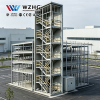 Bâtiment de stationnement préfabriqué en acier à plusieurs étages pour les visiteurs et le personnel des hôpitaux avec une rampe de stationnement intégrée