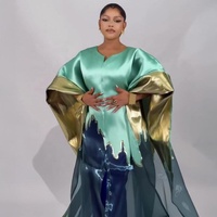 Ensemble Deux Pièces Boubou Africain Luxe pour Femme, À Porter avec Lingerie en Dentelle, Robes Africaines Vêtements