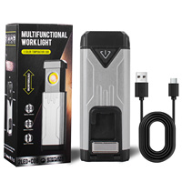 Lampe torche LED USB rechargeable en gros, étanche IP54, corps en aluminium, portée du faisceau 200-300M, SOS/clignotement d'urgence