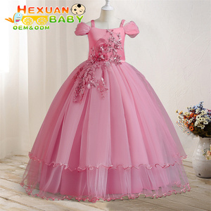 New Design Big Girl <strong>Dresses</strong> Short Sleeve <strong>Dress</strong> Flower Bow Girl Party <strong>Dress</strong> <strong>for</strong> 8 <strong>Years</strong> <strong>Old</strong> Kids Fluffy Children Wears - Product Image 3