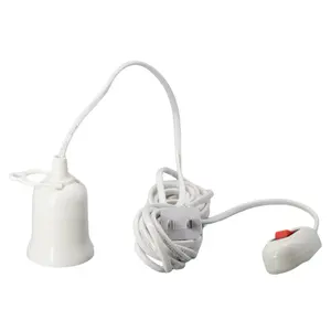 Best price Manufacturer's supply E27 switch with wire lamp holder