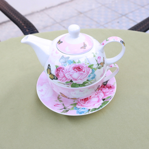 Tetera de cerámica de alta calidad, juego de té Floral de estilo británico para un juego de fiesta de té - Product Image 5