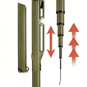 Travel Fishing Rod <b>Case</b> <b>Hard</b> <b>Shell</b> Carrying <b>Case</b> for Travel Fishing PVC Square Waterproof Rod Tube Fishing Rod <b>Hard</b> <b>Case</b> - Product Image 3