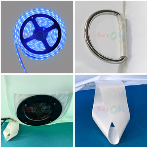 Sayok LED allumant la <span class=keywords><strong>tente</strong></span> gonflable d'entrée de <span class=keywords><strong>tunnel</strong></span> gonflable pour des événements, football, partie - Product Image 4