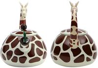Bouilloire à thé en céramique girafe, ustensile à thé sonore