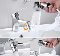 Pommeau de douche à main pressurisé moderne et minimaliste, 3 modes, à commande tactile, en ABS chromé, eau froide et chaude, pour salle de bain
