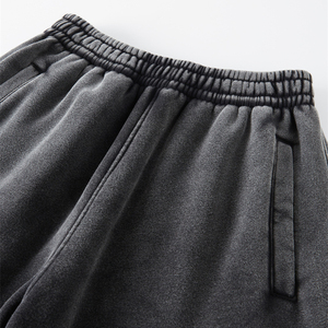 2024 gran oferta 360GSM peso pesado algodón poliéster polar Jogger pantalones de chándal de gran tamaño Batik ácido lavado pantalones de chándal para hombres - Product Image 3