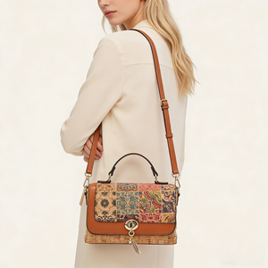 Bolso de <span class=keywords><strong>Hombro</strong></span> de Corcho Vintage al por Mayor, Impermeable, Antiarañazos, para <span class=keywords><strong>Mujer</strong></span>, Estilo Bohemio, para el Día a Día, Bolso de Moda - Product Image 6