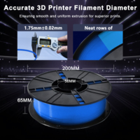 Filament d'impression 3D PLA+ bleu phosphorescent pour imprimantes 3D FDM