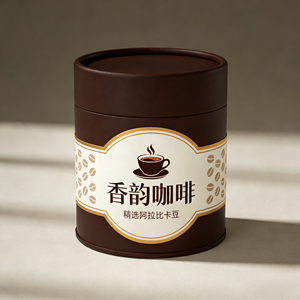 Boîte cylindrique en carton recyclable avec logo personnalisé, design noir, pour cadeau de mariage, petit rangement, tube en papier rond avec couvercle scellé - Product Image 1