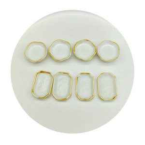 Assiette de maison de poupée, mini-ustensiles de cuisine, plateau alimentaire rond et rectangulaire, modèle de jouets, cadeaux pour enfants - Product Image 2