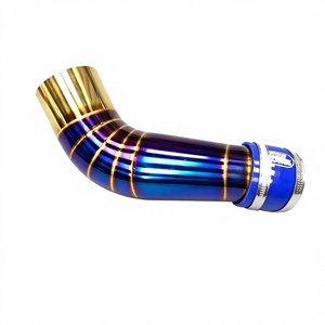 Tuyau d'admission d'air pour moto, tube d'admission d'air bleu or, tuyau blindé thermiquement pour Yamaha NMAX155 NVX155 XMAX300 - Product Image 5