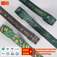 NOUVEAU Ruban de Noël OEM ODM LOGO personnalisé Ruban décoratif pour boîte à bijoux Décorations de Noël pour boîtes