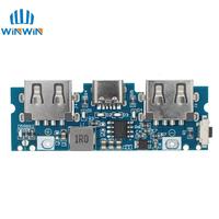 Carte de chargeur de batterie 18650 double USB 5V 2.4A Micro/Type-C USB, accessoires pour batterie externe mobile pour téléphone DIY