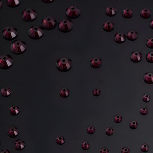 Noble Perline di Strass da 5mm in Resina Epossidica Bordeaux a Forma di Diamante con Foro Centrale, da Cucire, per Forniture di Componenti per Gioielli e Spille Cammeo - Product Image 6