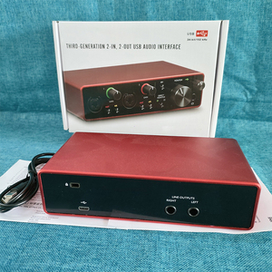 สำหรับ Scarlett 2I2 รุ่นที่ 3 อุปกรณ์เชื่อมต่อเสียง USB ระดับมืออาชีพ เหมาะสำหรับการถ่ายทอดสด คาราโอเกะ และการบันทึกเสียงในสตูดิโอ - Product Image 3