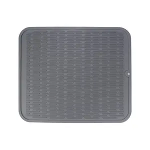 热卖超大硅胶餐具干燥垫16 "x18" 耐热干燥垫洗碗机厨房安全排水垫