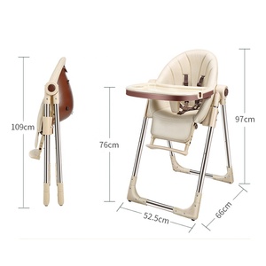 Upgrade <span class=keywords><strong>seggiolone</strong></span> per neonati e bambini regolabile pieghevole <span class=keywords><strong>seggiolone</strong></span> da pranzo con ruote - Product Image 6