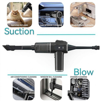 Aspirateur de voiture portable rechargeable mini haute puissance avec fonction soufflage et aspiration pour le nettoyage de voiture