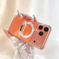 Coque de téléphone antichoc intégrale avec anneau magnétique et béquille, effet mat, pour Apple iPhone 18 Pro Max, 18 Pro, 17 Pro Max, 16 Pro Max