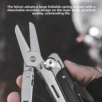 Couteau de poche de survie en plein air Portable ciseaux de Camping de qualité industrielle scie outil EDC multifonctionnel Support OEM personnalisé