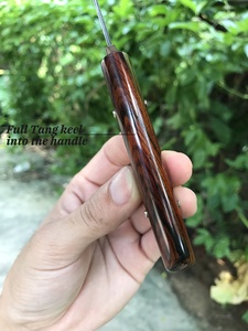 Couteaux de survie Bowie à lame fixe en bois de rose, fabriqués à la main au Japon, en acier VG10, avec étui en bois, <span class=keywords><strong>couteau</strong></span> de chasse samouraï, OEM - Product Image 6