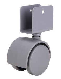 Moderne 50mm Lenk rollen 1,5 & 2 Zoll schwarze Nylon räder mit U-Stahl direkt von der großen Fabrik für Möbels chu blade - Product Image 1