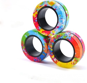 Fidget Spinner <b>Ring</b> Finger Spinner Toy Stress Relief Fidget <b>Ring</b> Toy for <b>Kids</b> Adults Anxiety Relief Daily Home Office Use - Product Image 1