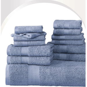 Toallas para el hogar ecológicas tejidas lisas OEM rectangulares a rayas Vietnam 100% blancas suaves 299 y por debajo - Product Image 2