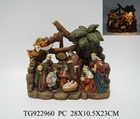 Top Grace – ensemble de 11 Figurines religieuses de noël, Statue personnalisée en résine en tissu chinois