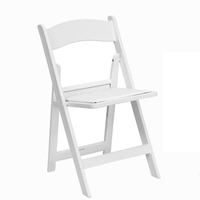 Chaises pliantes blanches en plastique d'occasion pour événements extérieurs, mariages et conférences – Vente en gros depuis la Chine