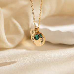 Collar con Colgante de Doble Círculo Personalizado al por Mayor, Joyerí<span class=keywords><strong>a</strong></span> de Moda, Regalo para el Dí<span class=keywords><strong>a</strong></span> de la Madre, para Mamá o Abuela - Product Image 5