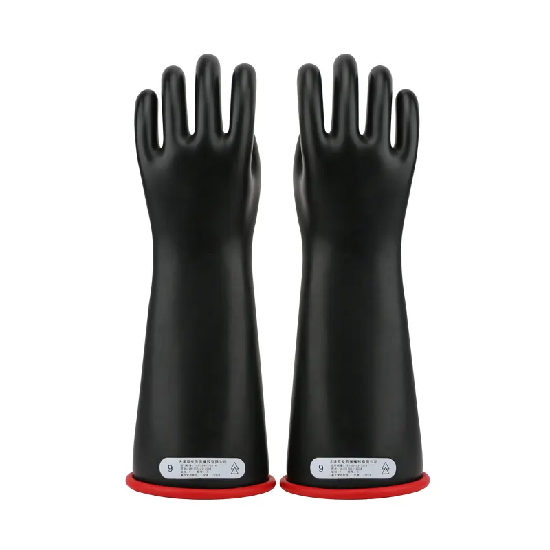 Handschuh Arbeit Großhandel 10kv Elektro schutz Elektrische Isolier handschuhe Guantes De Latex Isolierte Arbeits sicherheits handschuhe