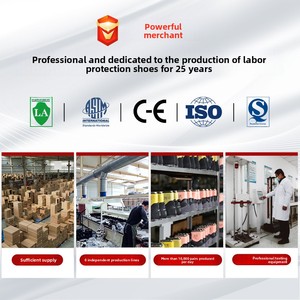 أحذية أمان رجالية جديدة عابرة للحدود، مقاومة للصدمات والثقب والانزلاق، بمقدمة فولاذية، مقاومة للماء، مصنوعة من الألياف الدقيقة - Product Image 3