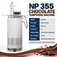 Machine à tempérer le chocolat électrique 7L, mélangeur vertical avec tête de distribution et pédale pour la production de desserts en boulangerie