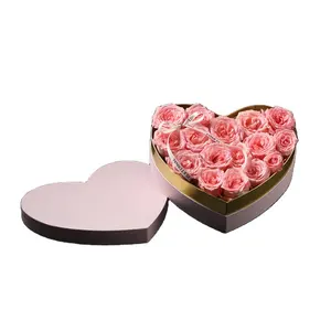 Heart Shaped Chocolate Flower Packaging Box Romantic Valentines Wedding Rose Gift Boxes Packaging