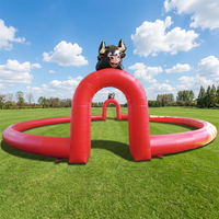 Winsun - Barrera Inflable Comercial para Juegos, Pared de Seguridad para Pistas de Go Karts, Castillo, Excelente para Actividades al Aire Libre, Material de PVC