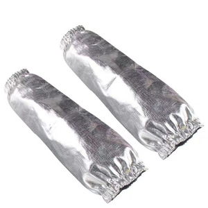 Manguito de aluminio resistente al calor para la industria de soldadura, protección contra altas temperaturas sin orificio para el pulgar - Product Image 5
