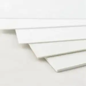 White Color 5mm 4x8 Soundproof PVC Foam Board Sheets For Building Outdoor Wall Board