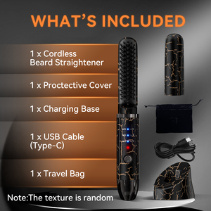 <span class=keywords><strong>Spazzola</strong></span> Lisciante Elettrica <span class=keywords><strong>per</strong></span> Capelli con Riscaldamento Rapido, Design Unico, Senza Fili, <span class=keywords><strong>per</strong></span> Capelli e <span class=keywords><strong>Barba</strong></span> - Product Image 6