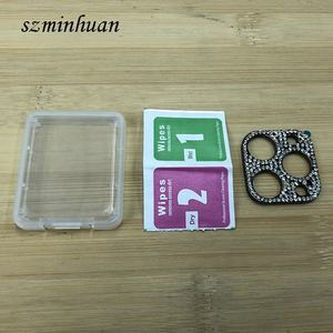 Autocollant pour iPhone 12ProMax XSmax X 8 7 6, strass scintillant en diamant, protection arrière en métal pour téléphone portable, <span class=keywords><strong>Film</strong></span> pour objectif de caméra - Product Image 3