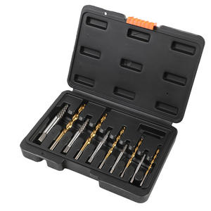 Jeu de 10 forets à filetage grossier en acier rapide, extracteur de vis cassées, kit de perçage en acier rapide - Product Image 5