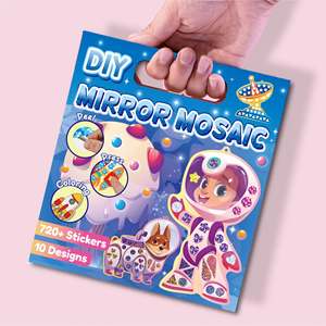 <span class=keywords><strong>Bébé</strong></span> garçons filles cadeau feuille Art artisanat activité peinture bricolage sac à dos étiquettes à bagages espace thème enfants activité mosaïque autocollants Kits - Product Image 2