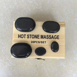 Özelleştirmek boyutu 20 adet/kutu masaj taşlar doğal volkanik taş bazalt sıcak taş masaj seti Spa için - Product Image 5
