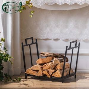 Soporte para leños, redondo, de metal, para interiores y exteriores, para chimenea, estante de almacenamiento de leña, para decoración del hogar y la sala de estar - Product Image 4