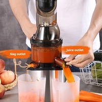 Extracteur d'orange de fruits et légumes Machine à jus multifonctionnelle commerciale Presse à froid à grande bouche Presse-agrumes électrique lent à mastiquer