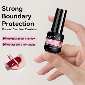 LILYCUTE 8ml Cinta de Látex Líquido Inodora <span class=keywords><strong>Anti</strong></span>-derrame para Uñas, Secado Rápido al Aire, <span class=keywords><strong>Gel</strong></span> Protector de Cutículas <span class=keywords><strong>Anti</strong></span>-congelación Despegable para el Cuidado de Uñas - Product Image 2