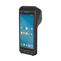 PDA Android Portátil con Pantalla Táctil de 5.5 Pulgadas, Impresora de Etiquetas Térmicas 4G, Escáner de Códigos de Barras 1D y 2D, PDA Móviles