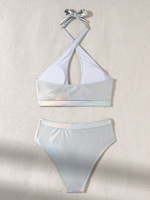 Hot Sexy licou boucle Bikini taille haute maillot de bain maillots de bain de luxe maillots de bain pour les femmes