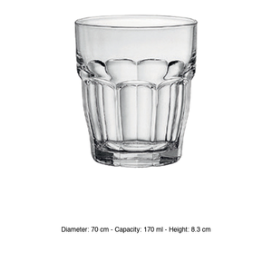 Vaso de Bar Mini Rock Bormioli Rocco, 17 cl, Altura 8.3 cm, Diámetro 7 cm - Product Image 3